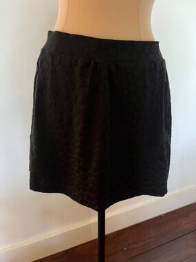 Tail Black Textured Mini Skirt